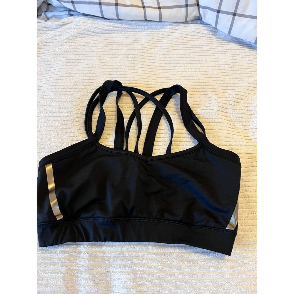 Champion C9 Women's Medium Black Sports Bra Fixed Multi Strap